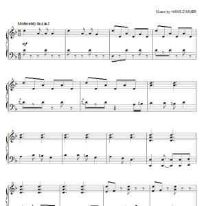 Hans Zimmer Guilty Of Being Innocent Of Being Jack Sparrow Musik Noten - Piano Solo - 84063-0