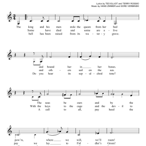 Hans Zimmer Hoist The Colours (from Pirates Of The Caribbean: At World's End) Musik Noten - Easy Piano - 60380-0