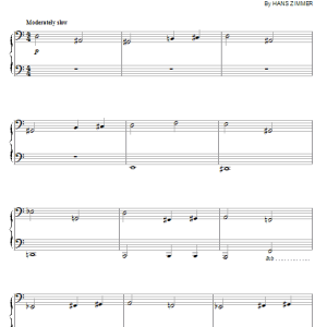 Hans Zimmer Rose Of Arimathea Musik Noten - Piano Solo - 55798-0