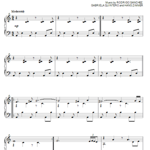 Hans Zimmer South Of Heaven's Chanting Mermaids Musik Noten - Piano Solo - 84058-0
