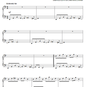 Hans Zimmer The Pirate That Should Not Be Musik Noten - Piano Solo - 84059-0