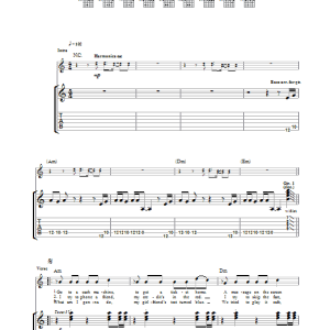 Hard-Fi Cash Machine Musik Noten - Guitar Tab - 33159-0