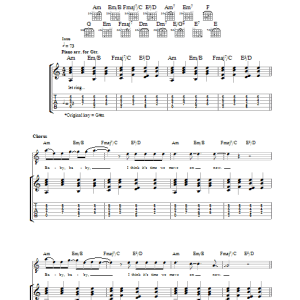Hard-Fi Move On Now Musik Noten - Guitar Tab - 33156-0
