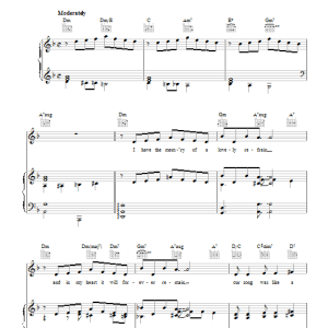 Harold Adamson Manhattan Serenade Musik Noten - Piano, Vocal & Guitar Chords - 40362-0