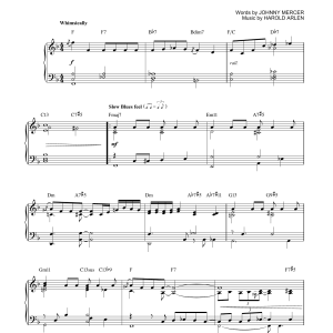 Harold Arlen Come Rain Or Come Shine [Jazz version] (arr. Brent Edstrom) Musik Noten - Piano Solo - 162688-0