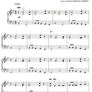 Harry DeCosta Tiger Rag (Hold That Tiger) Musik Noten - Easy Piano - 27222-0