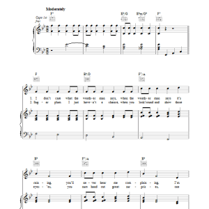 Harry Warren Jeepers Creepers Musik Noten - Piano, Vocal & Guitar Chords - 36264-0