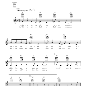 Harry Warren Lulu's Back In Town Musik Noten - Ukulele - 160324-0