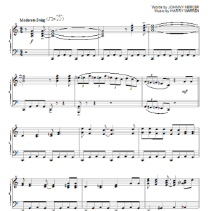 Harry Warren On The Atchison, Topeka And The Santa Fe Musik Noten - Piano Solo - 153938-0