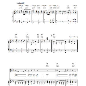 Harry Warren Pasadena Musik Noten - Piano, Vocal & Guitar Chords - 36272-0