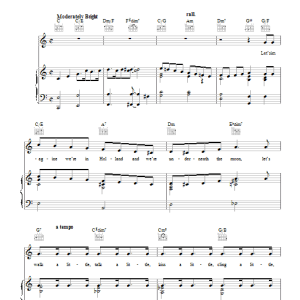 Harry Warren Zing A Little Zong Musik Noten - Piano, Vocal & Guitar Chords - 40437-0