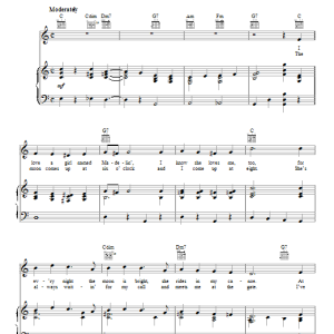 Harry Woods Paddlin' Madelin' Home Musik Noten - Piano, Vocal & Guitar Chords - 101149-0