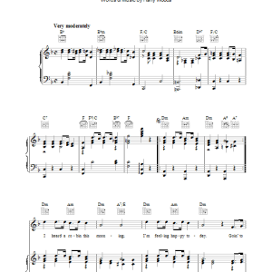 Harry Woods When The Red, Red Robin Comes Bob, Bob Bobbin' Along Musik Noten - Piano, Vocal & Guitar Chords - 36138-0
