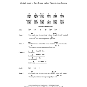 Haven Let It Live Musik Noten - Guitar Chords/Lyrics - 104760-0