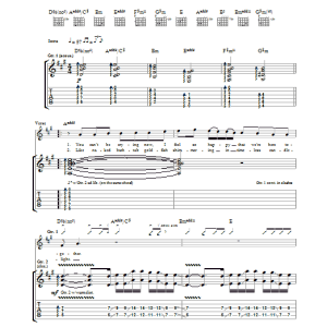 Hawksley Workman No Beginning No End Musik Noten - Guitar Tab - 34661-0