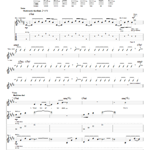 Hawthorne Heights Sandpaper And Silk Musik Noten - Guitar Tab - 65422-0