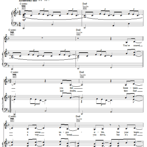 Hayden Panettiere Try Musik Noten - Piano, Vocal & Guitar Chords - 59283-0
