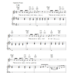 Hayley Westenra What You Never Know (Won't Hurt You) Musik Noten - Piano, Vocal & Guitar Chords - 34097-0