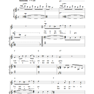 Hayley Westenra Wuthering Heights Musik Noten - Piano, Vocal & Guitar Chords - 27628-0