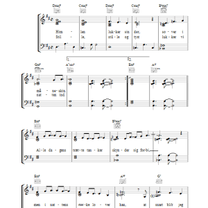 Helle Marstrand Lukketid Musik Noten - Piano, Vocal & Guitar Chords - 34145-0