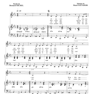Henri Salvador Aime-Moi Musik Noten - Piano & Vocal - 114940-0