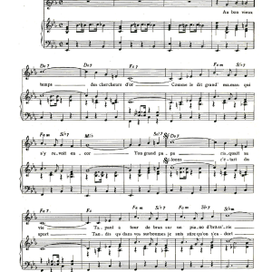 Henri Salvador Au Bon Vieux Temps Des Chercheurs D'or Musik Noten - Piano & Vocal - 114946-0