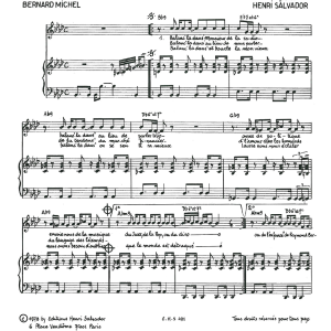 Henri Salvador Balance La Danse Musik Noten - Piano & Vocal - 114952-0