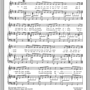 Henri Salvador Canards Musik Noten - Piano & Vocal - 115301-0