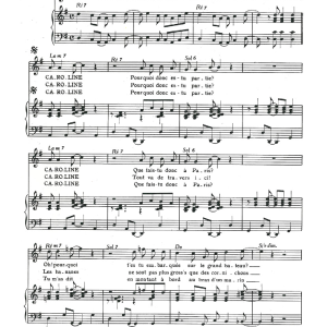 Henri Salvador Caroline Musik Noten - Piano & Vocal - 114919-0