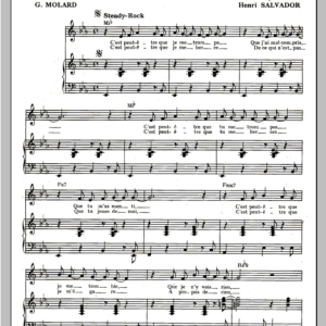 Henri Salvador C'est Peut-Etre Que Musik Noten - Piano & Vocal - 114931-0