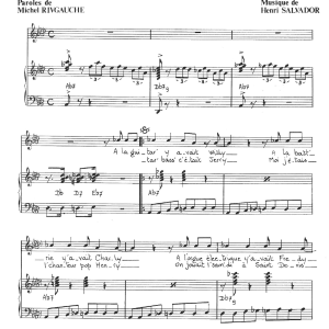 Henri Salvador C'etait Un Drole De Groupe Musik Noten - Piano & Vocal - 114964-0