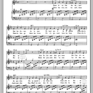 Henri Salvador Cherche La Rose Musik Noten - Piano & Vocal - 114937-0