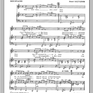 Henri Salvador Choucroute Blues Musik Noten - Piano & Vocal - 114938-0
