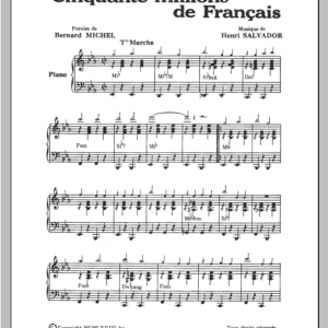 Henri Salvador Cinquante Millions De Francais Musik Noten - Piano & Vocal - 114939-0