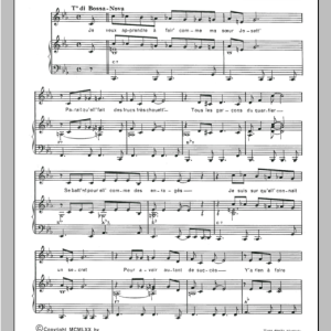 Henri Salvador Debout Dans Un Hamac Musik Noten - Piano & Vocal - 114976-0
