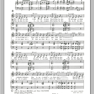 Henri Salvador Doubadoubadou Musik Noten - Piano & Vocal - 115002-0