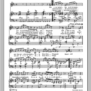 Henri Salvador Ella Musik Noten - Piano & Vocal - 115006-0