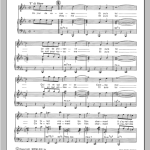 Henri Salvador Film Charmant Musik Noten - Piano & Vocal - 115565-0