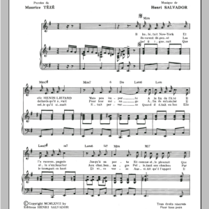 Henri Salvador Henin-Lietard Musik Noten - Piano & Vocal - 115049-0