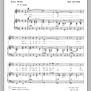 Henri Salvador Ile Heureuse Musik Noten - Piano & Vocal - 115313-0