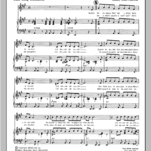 Henri Salvador J'ai Envie De Lucie Musik Noten - Piano & Vocal - 115057-0