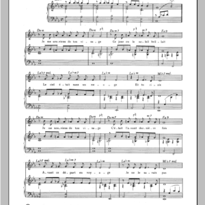 Henri Salvador Je Me Souviens De Ton Visage Musik Noten - Piano & Vocal - 115086-0