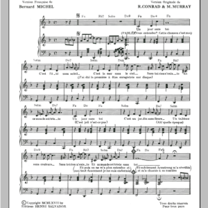 Henri Salvador J'etais Une Bonne Chanson (I Was A Good Song) Musik Noten - Piano & Vocal - 115095-0