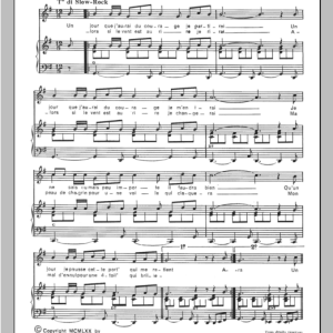 Henri Salvador Jour Que J'aurai Du Courage Musik Noten - Piano & Vocal - 115567-0