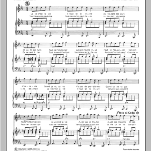 Henri Salvador La Vie C'est La Vie Musik Noten - Piano & Vocal - 115129-0