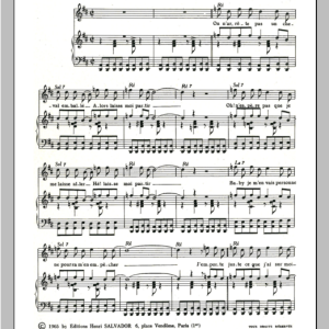 Henri Salvador Laisse Moi Partir Musik Noten - Piano & Vocal - 115137-0