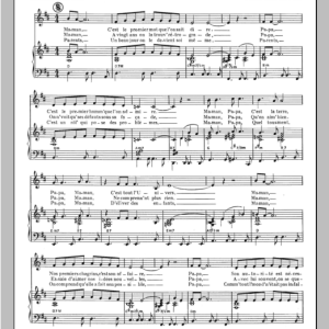 Henri Salvador Maman Papa Musik Noten - Piano & Vocal - 115352-0