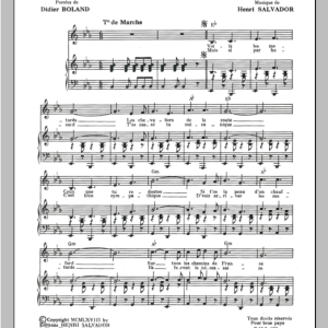 Henri Salvador Motards, Les Musik Noten - Piano & Vocal - 115308-0