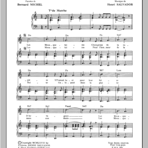 Henri Salvador Mousquetaires Musik Noten - Piano & Vocal - 115309-0
