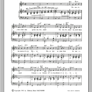 Henri Salvador Musicien N'est Rien Musik Noten - Piano & Vocal - 115578-0